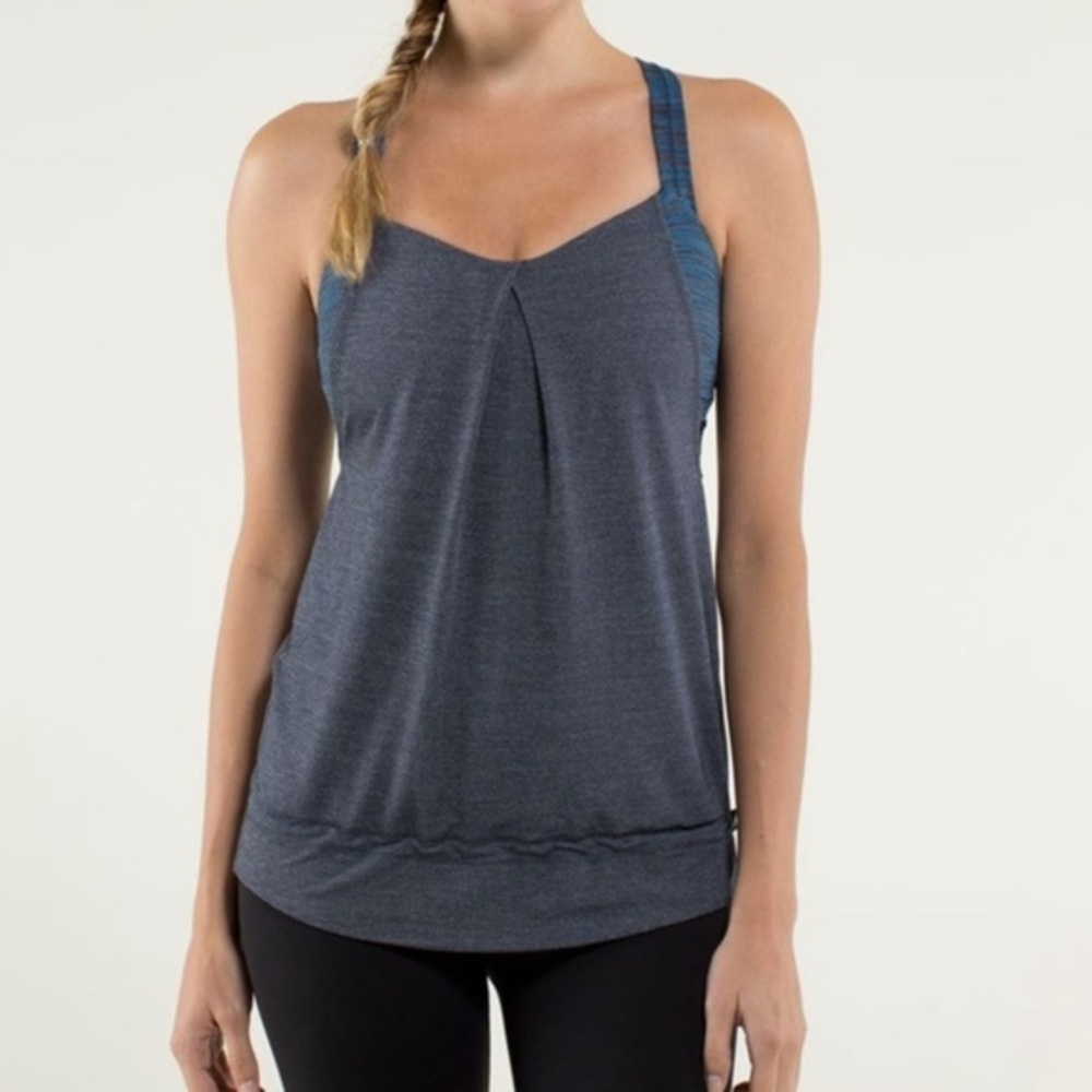 Lululemon Rest Less Tank
Heathered Inkwell  6​​